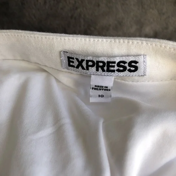 𝅺EXPRESS white eyelet lace‎ pencil skirt size 10 #s1119 - Picture 5 of 9